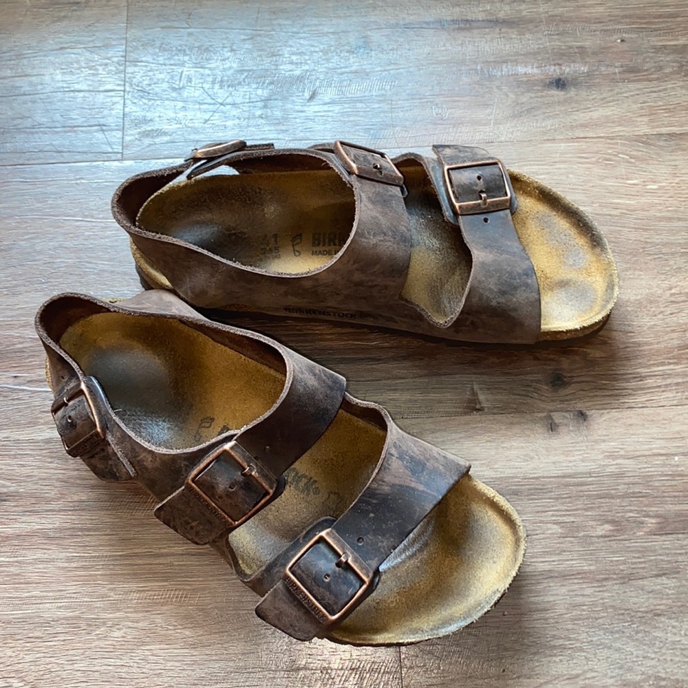 Birkenstock Milano Oiled Leather Sandal